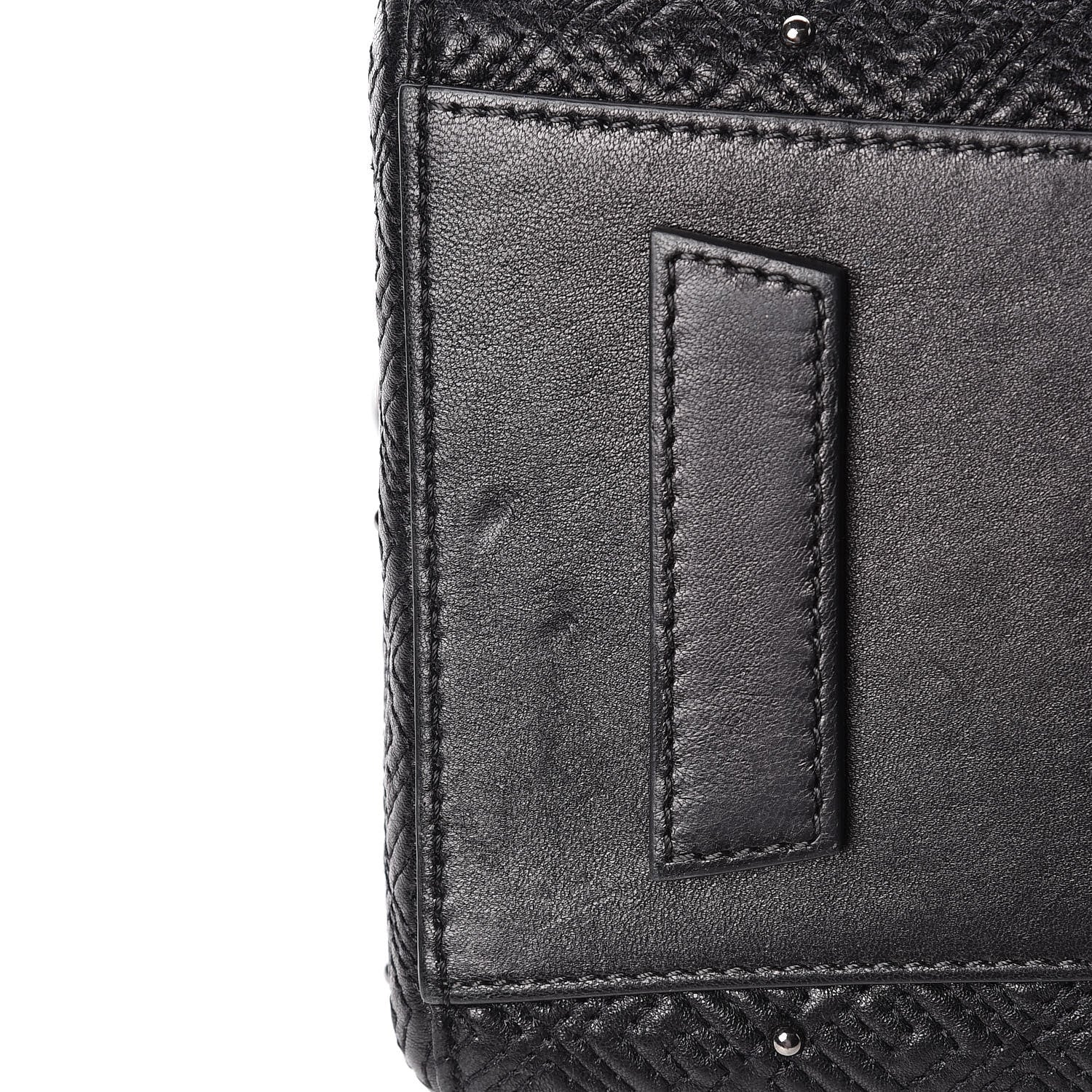 Givenchy Lambskin Logo Embossed Small Studded Antigona Black 16 of 18