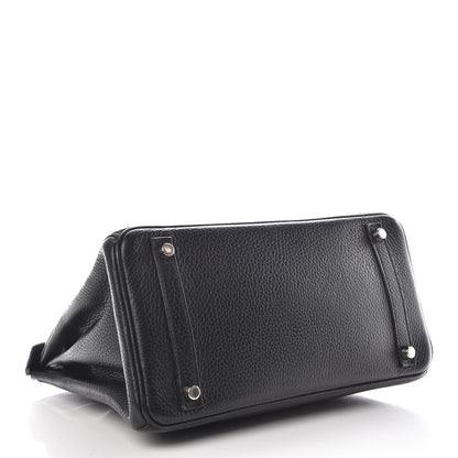 Hermes Taurillon Clemence Birkin 30 Black 4 of 42