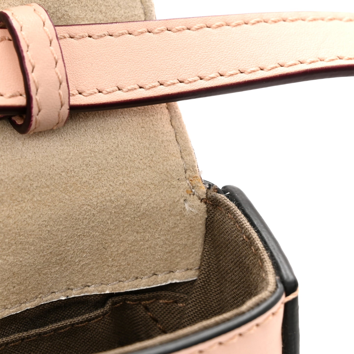 Vitello Dolce Calf Hair Studded Mini 3Baguette Shoulder Bag Light Pink