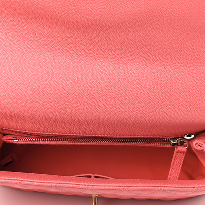 Chanel Caviar Quilted Small Coco Handle Flap Pink 5 of 9