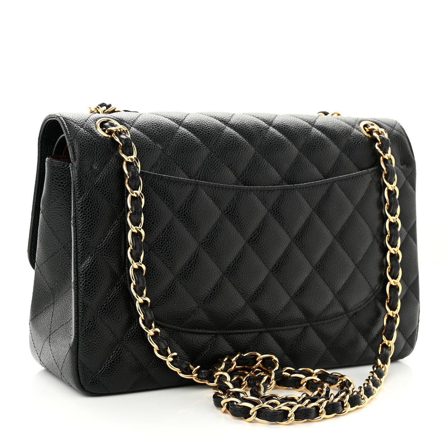 Chanel Caviar Quilted Jumbo Double Flap Black 3 of 10