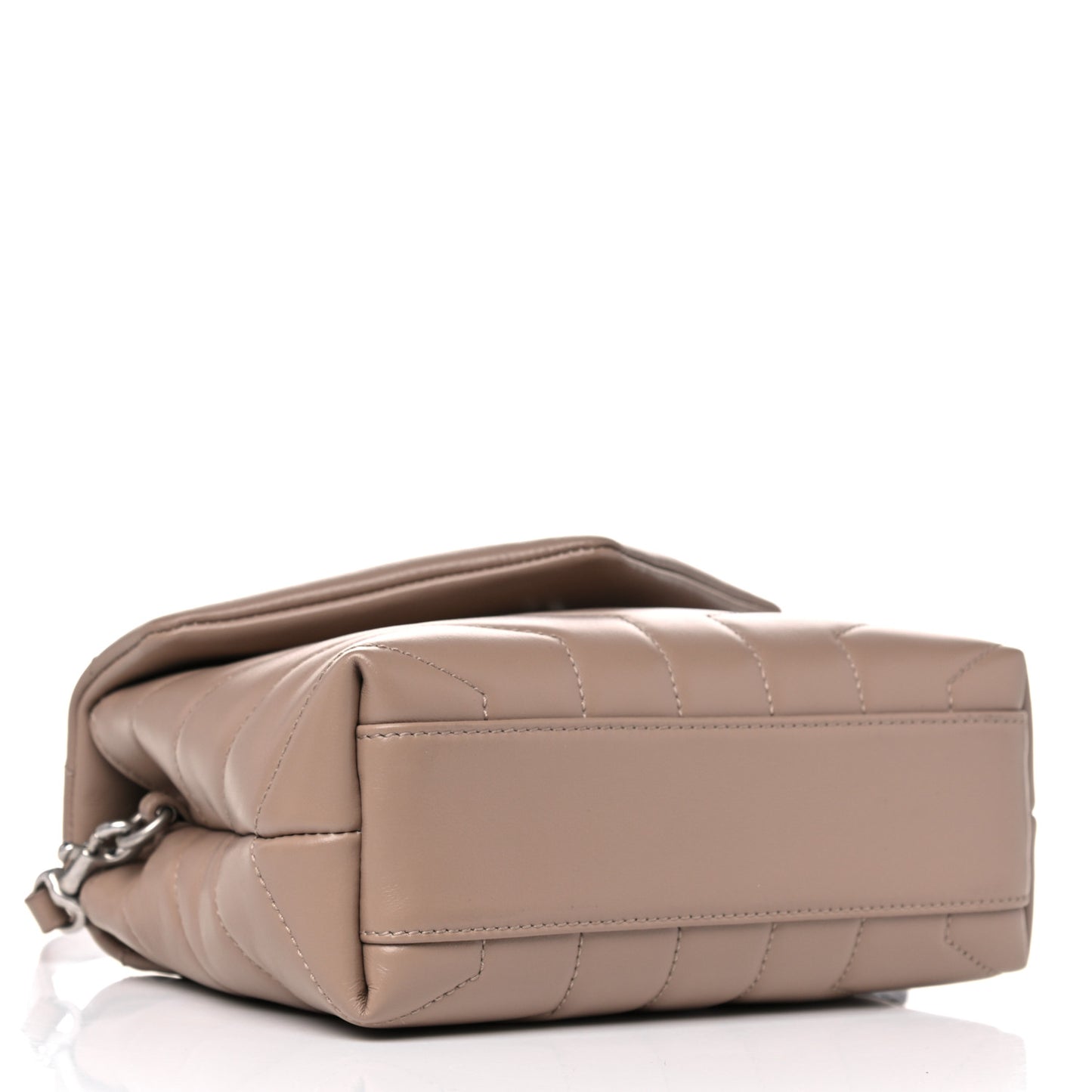Calfskin Y Quilted Monogram Toy Loulou Crossbody Bag Dark Beige