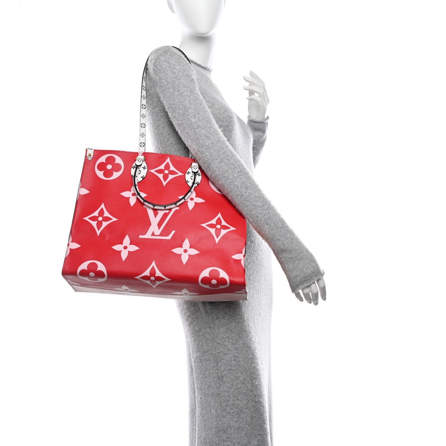 Louis Vuitton LOUIS VUITTON Monogram Giant Onthego GM Rouge Rose 2 of 11