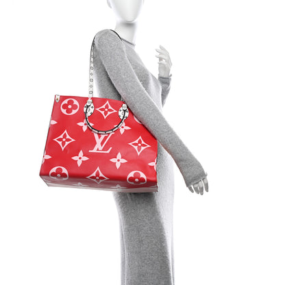Louis Vuitton LOUIS VUITTON Monogram Giant Onthego GM Rouge Rose 2 of 11