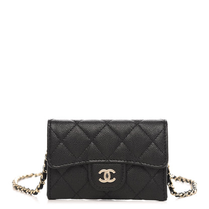 Chanel Caviar Quilted Flap Classic Belt Bag Black 1 of 11