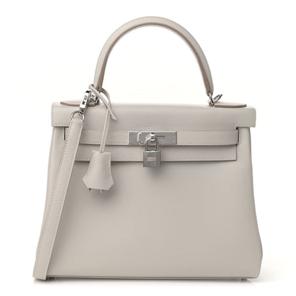 Hermes Evercolor Kelly Retourne 28 Gris Perle 1 of 11