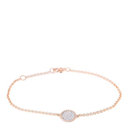 David Yurman 18K Rose Gold Diamond Cable Collectibles Pave Charm Bracelet 1 of 4
