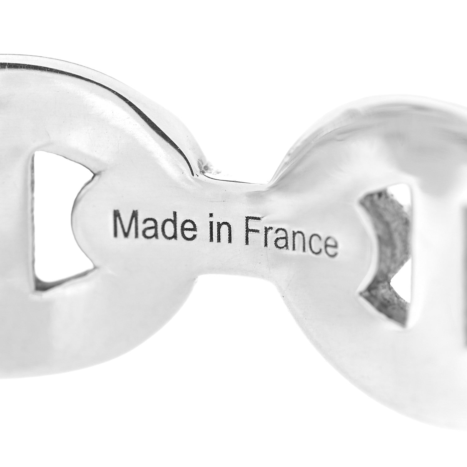 Hermes Sterling Silver MM Chaine d'Ancre Enchainee Cuff Bracelet SH 8 of 12