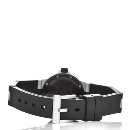 Bulgari Aluminum Rubber 29mm Diagono Quartz Watch 4 of 5