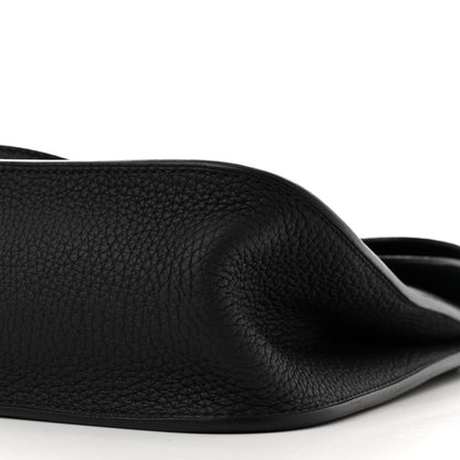 Hermes Taurillon Clemence Halzan 25 Black 10 of 12