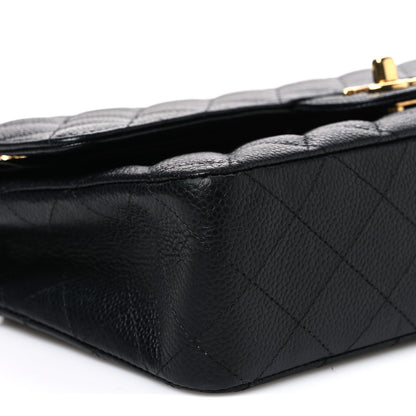 Chanel Caviar Quilted Medium Double Flap Black 8 of 9