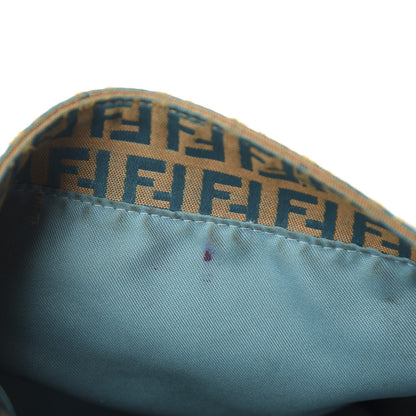 Fendi Zucchino Mama Baguette Turquoise Beige 14 of 18