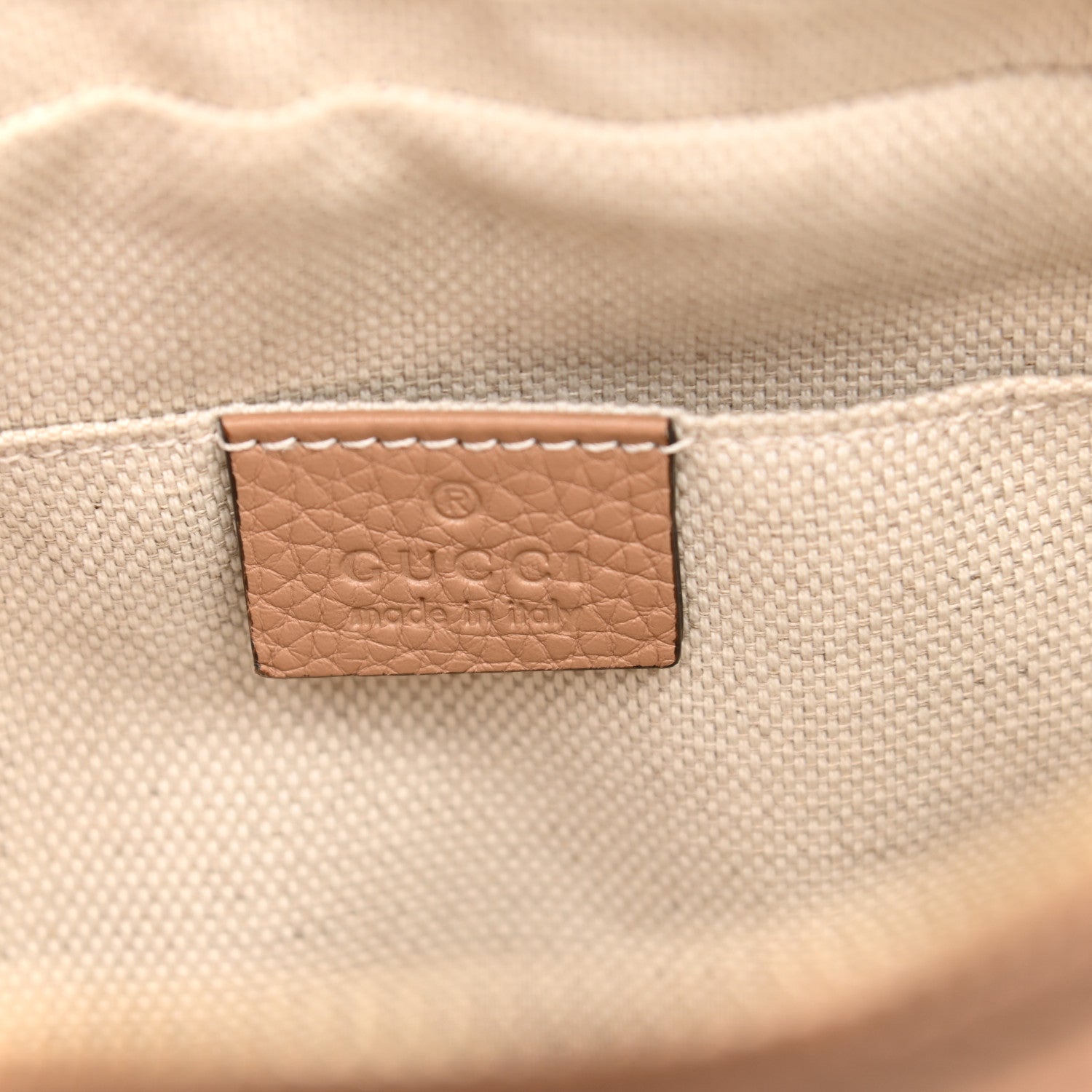 Gucci Pebbled Calfskin Small Soho Disco Bag Rose Beige 6 of 11