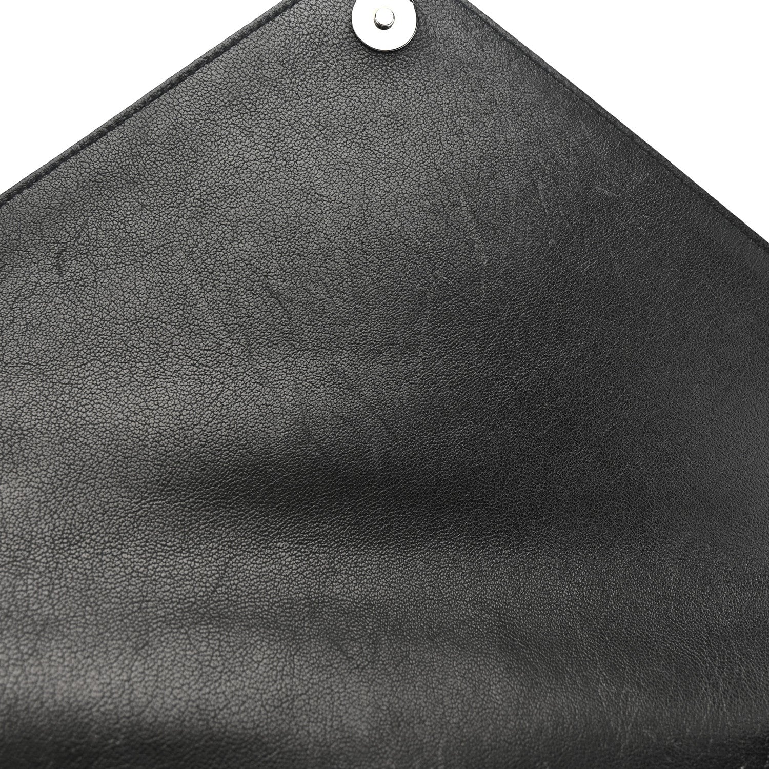 Saint Laurent Sheepskin Matelasse Chevron Monogram Large College Satchel Black 13 of 13