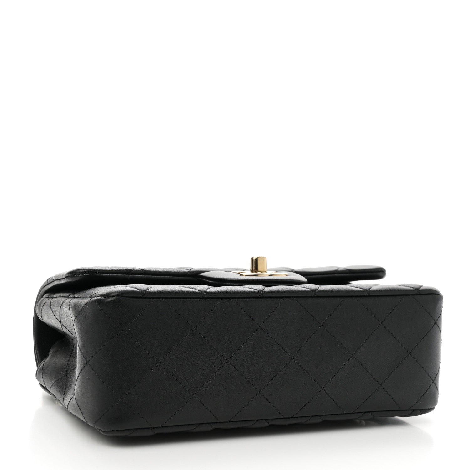 Chanel Lambskin Quilted Mini Rectangular Flap Black 4 of 11