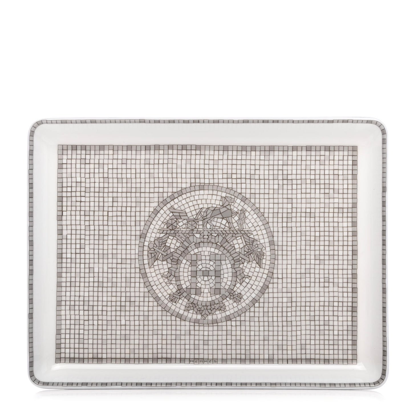 Porcelain Mosaique Au 24 Sushi Plate Platine