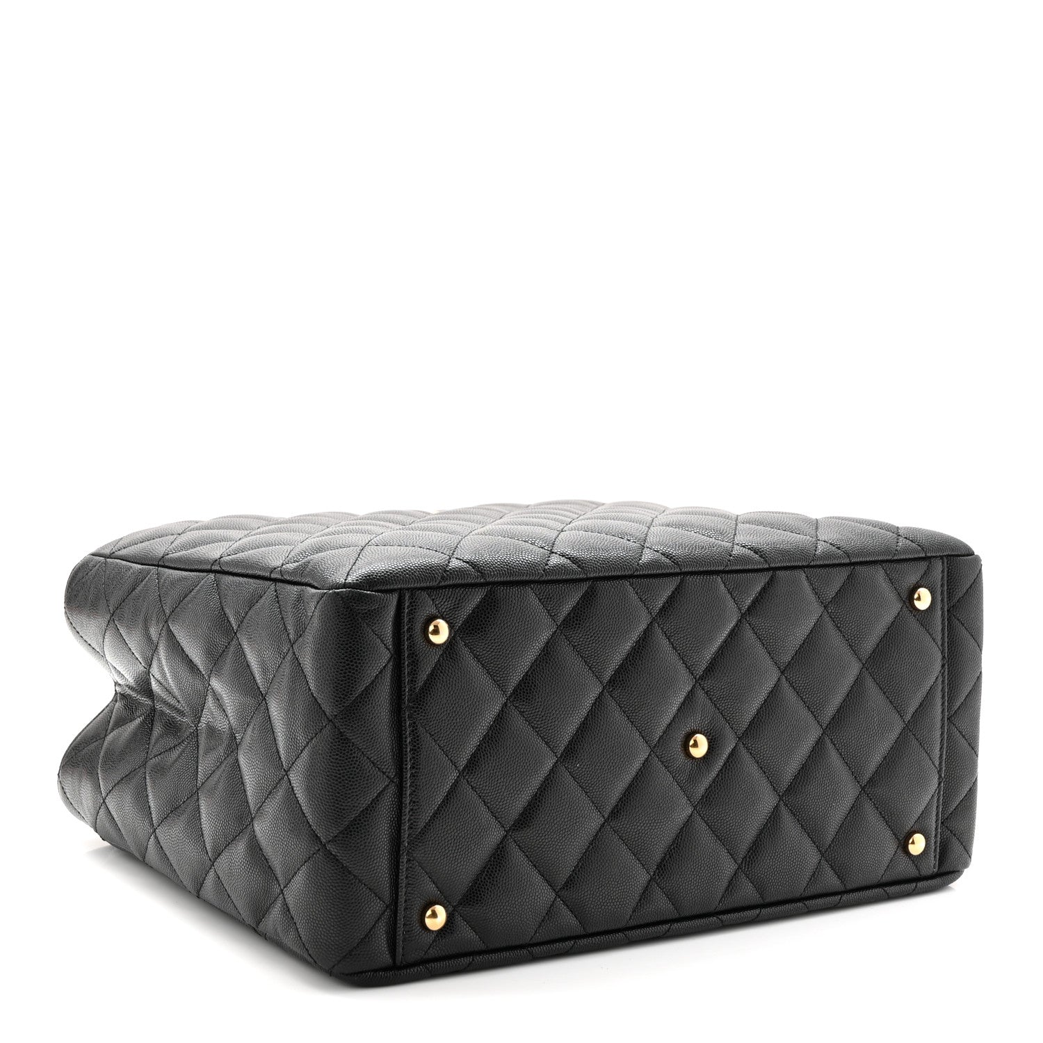 Chanel Caviar Quilted Small Shopping Tote Black 4 of 10