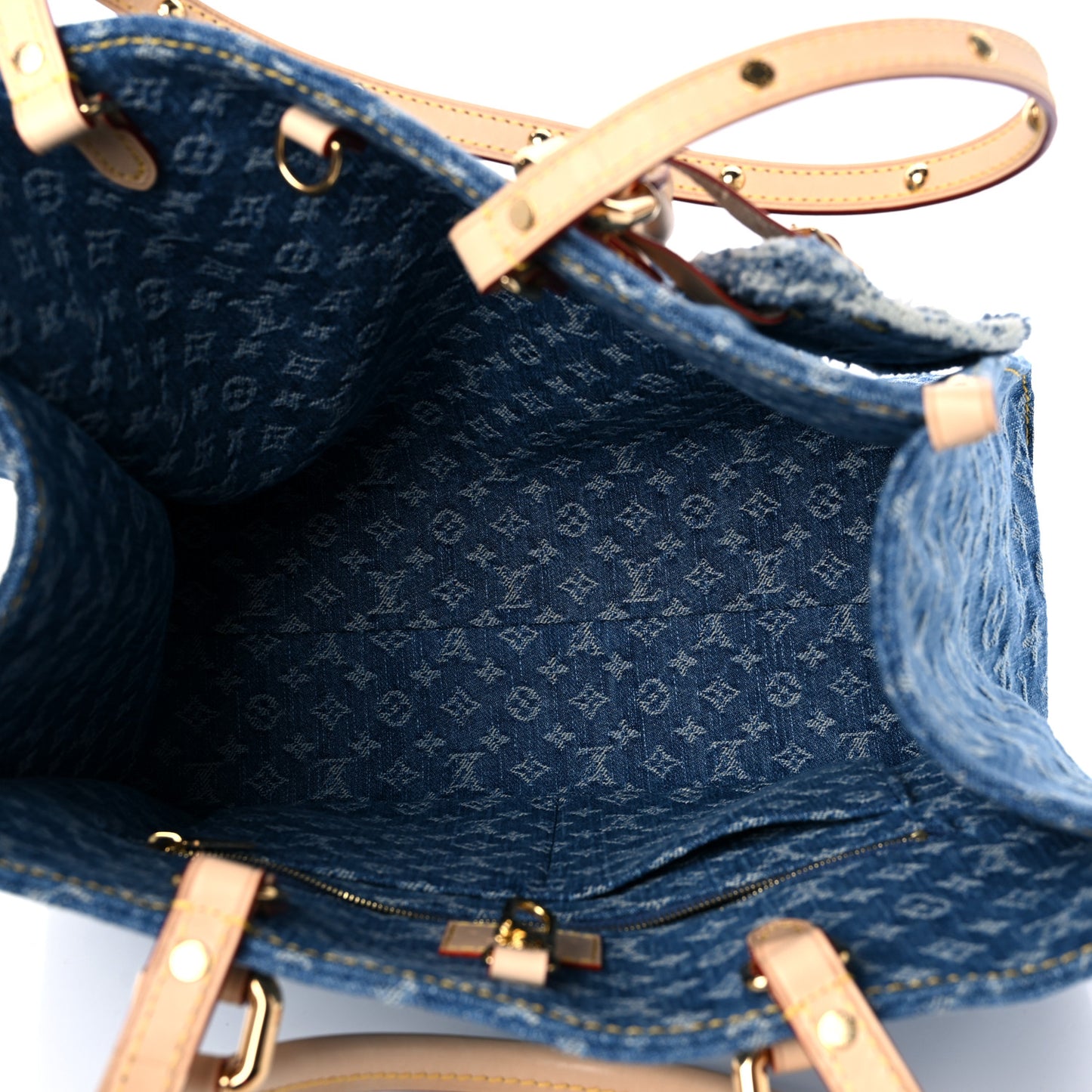 Monogram Denim Onthego MM Blue