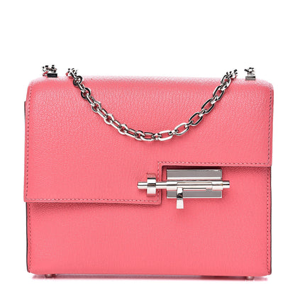 Hermes Chevre Chamkila Mini Verrou Chaine Bag Rose Lipstick 1 of 13