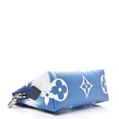 Louis Vuitton Monogram Giant Escale Cosmetic Pouch Blue 3 of 5