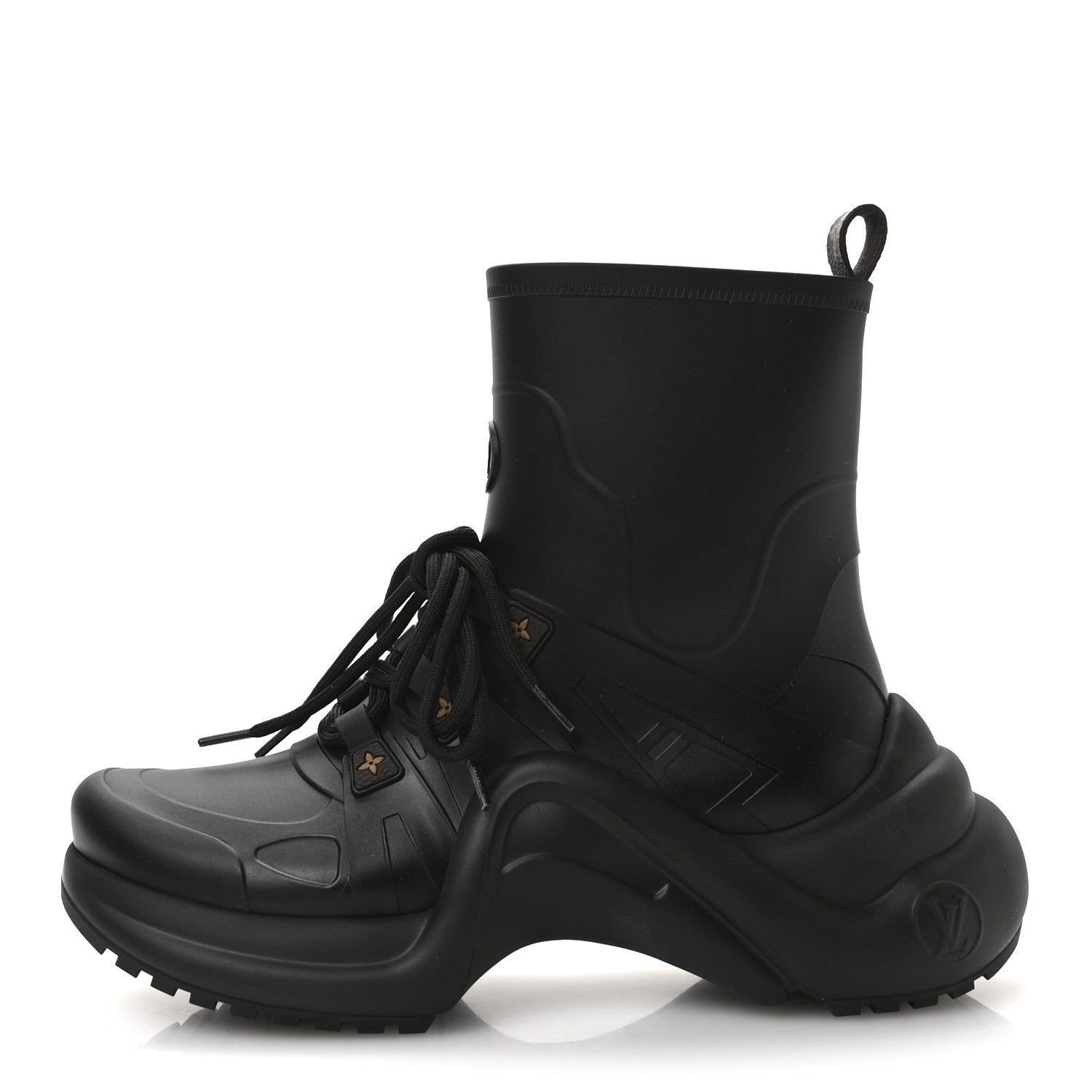 Louis Vuitton Mat Rubber Monogram LV Archlight Sneaker Boots 38 Black 1 of 9