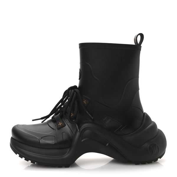 Louis Vuitton Mat Rubber Monogram LV Archlight Sneaker Boots 38