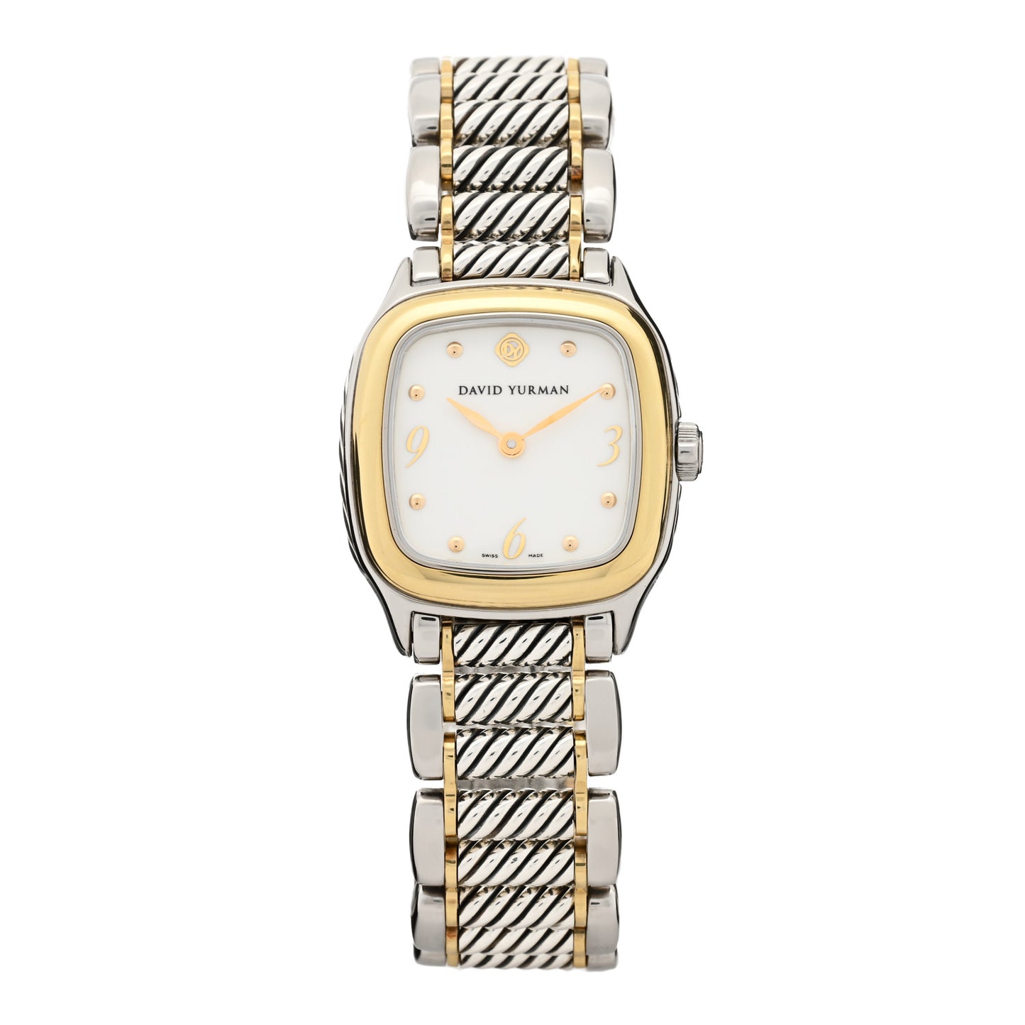 Stainless Steel 18K Yellow Gold 25mm Thoroughbred Quartz Watch