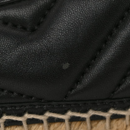 Gucci Nappa Matelasse GG Marmont Espadrilles 39.5 Black 13 of 14