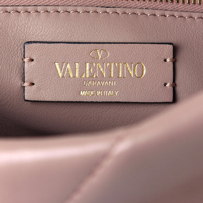 Valentino Garavani Nappa Large Roman Stud Shoulder Bag Rose Cannelle 7 of 14