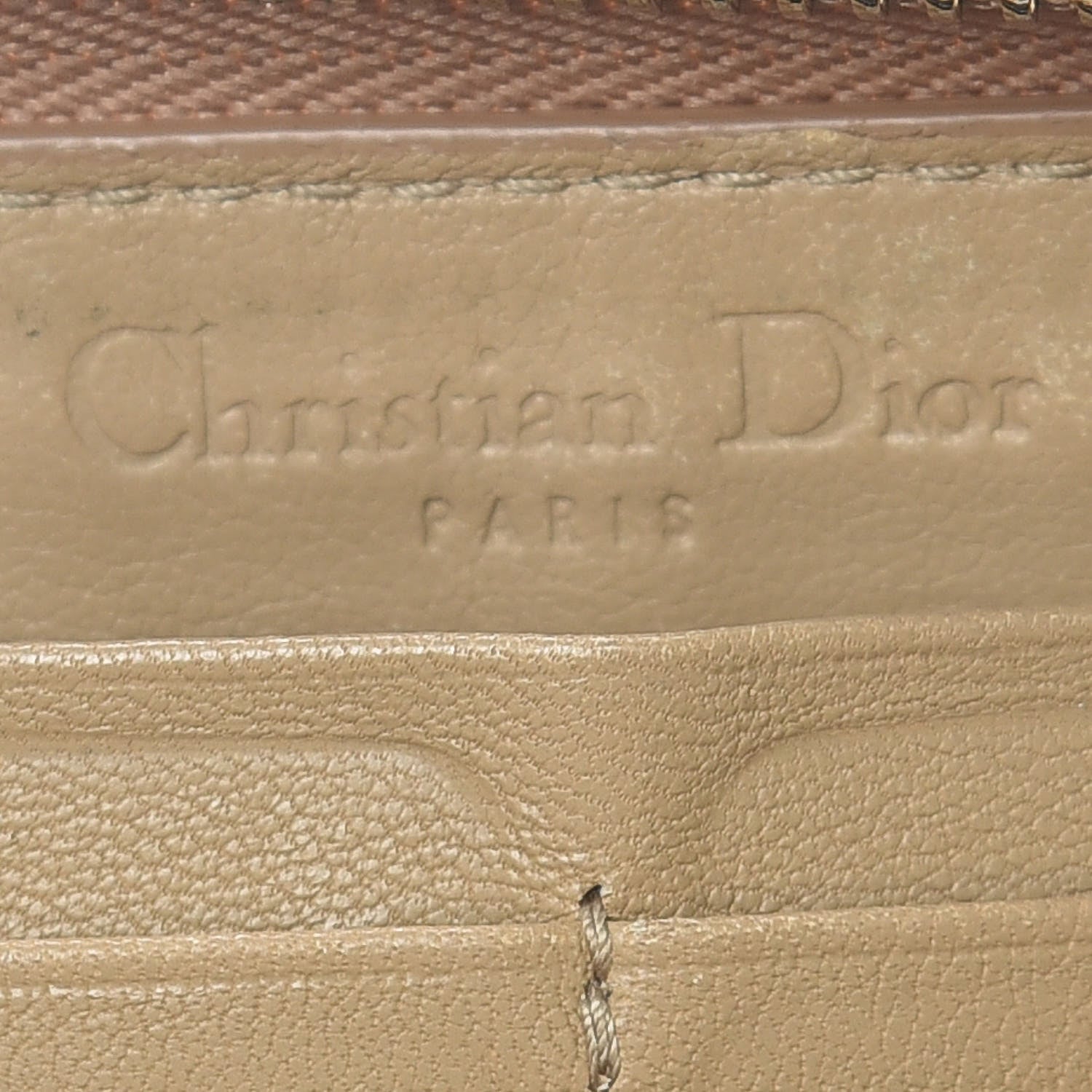 Christian Dior Patent Cannage Lady Dior Continental Zip Wallet Beige 8 of 14
