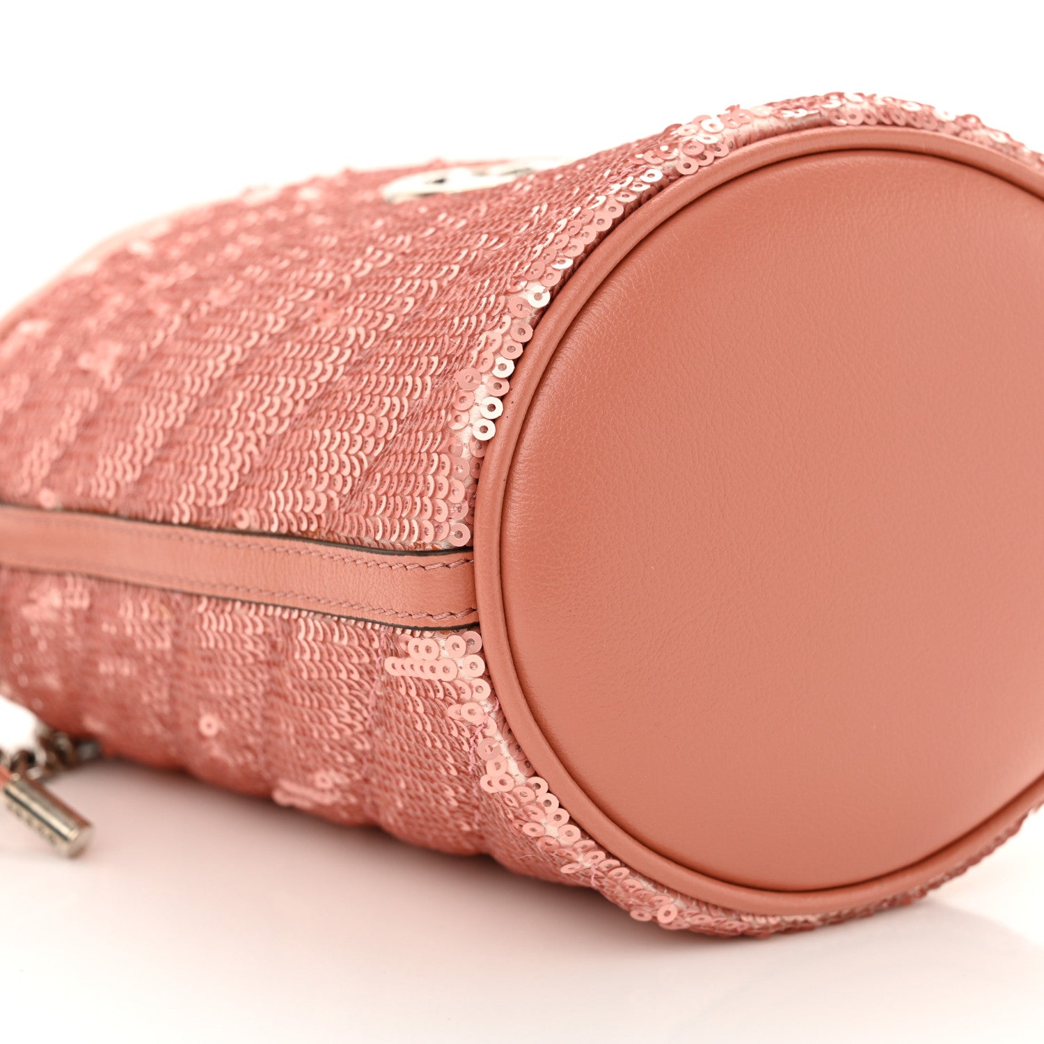 Gucci Sequin Mini GG Marmont 2.0 Bucket Bag Pink 9 of 11