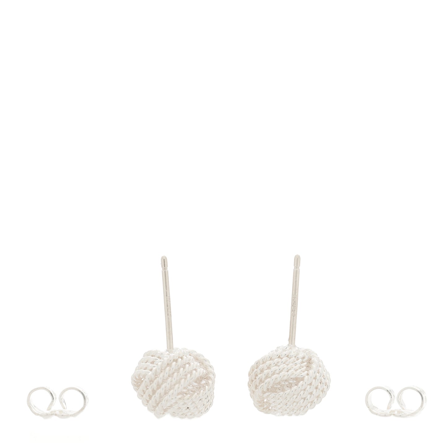 Sterling Silver Twist Knot Earrings
