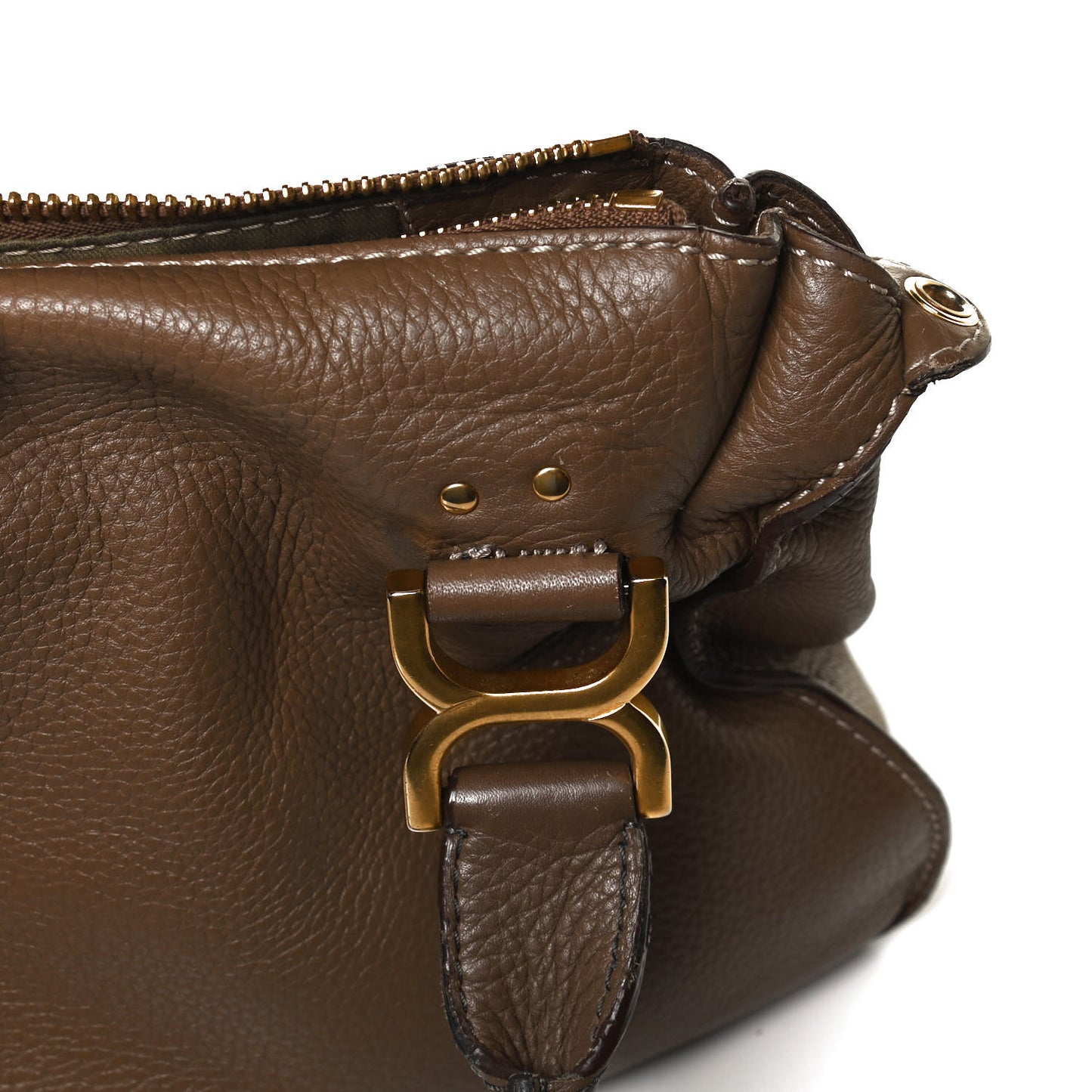 Calfskin Medium Marcie Satchel Barbour Khaki