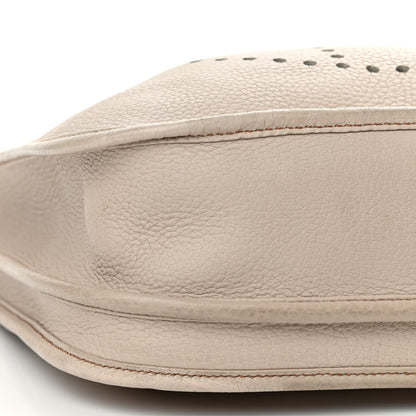 Hermes Taurillon Clemence Evelyne III PM Grege Pale 8 of 16