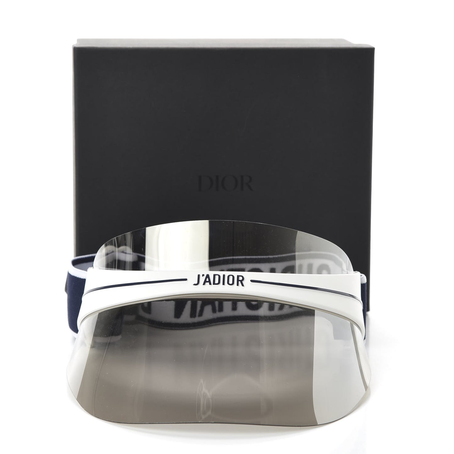 Mirrored DiorClub1 Sun Visor Silver