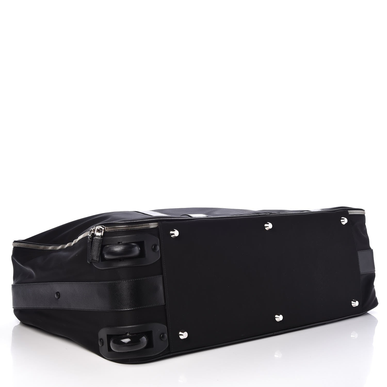 Prada Tessuto Nylon Saffiano Suitcase Black 4 of 10