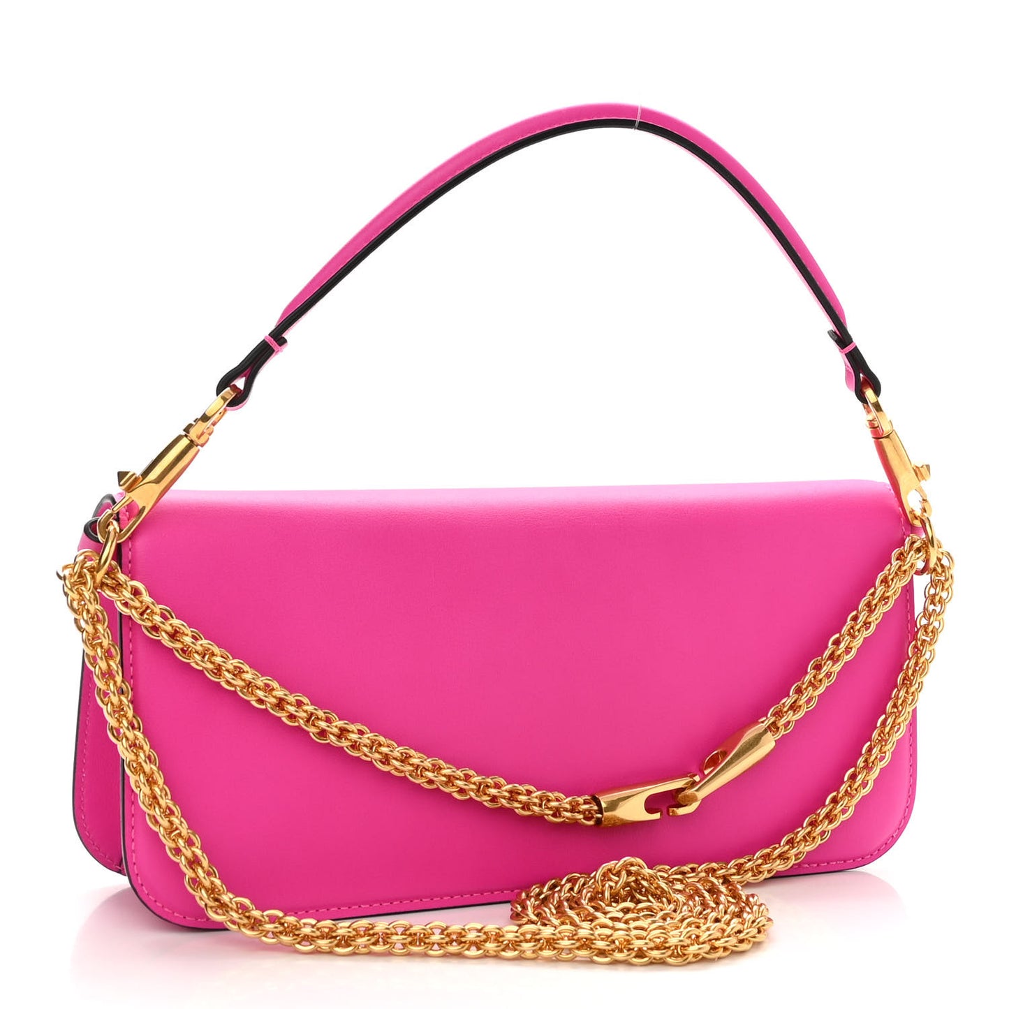 Calfskin Vlogo Loco Shoulder Bag Pink PP