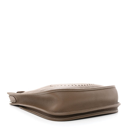 Hermes Taurillon Clemence Evelyne III PM Etoupe 4 of 11