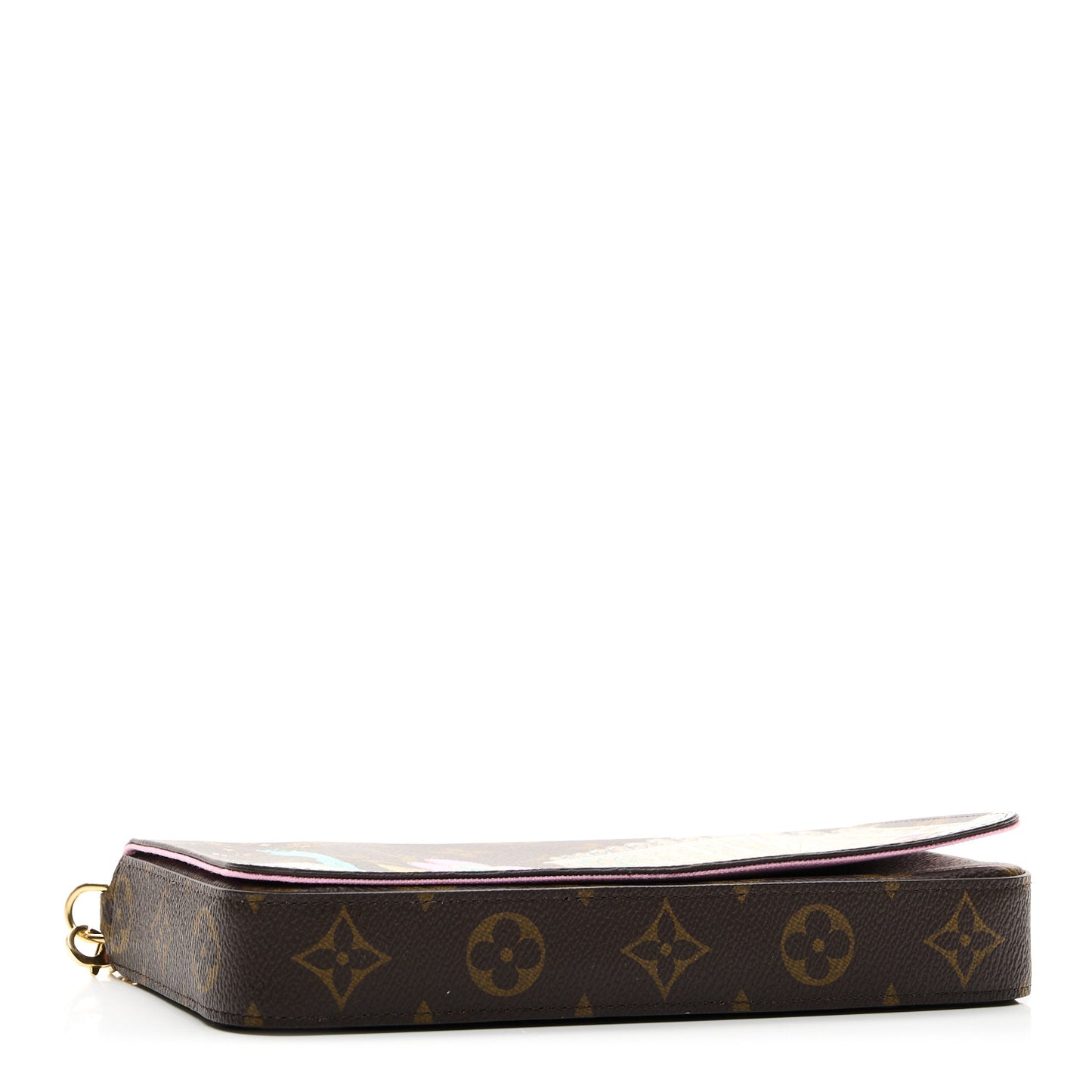 Monogram 2022 Christmas Animation Paris Pochette Felicie Chain Wallet Pink