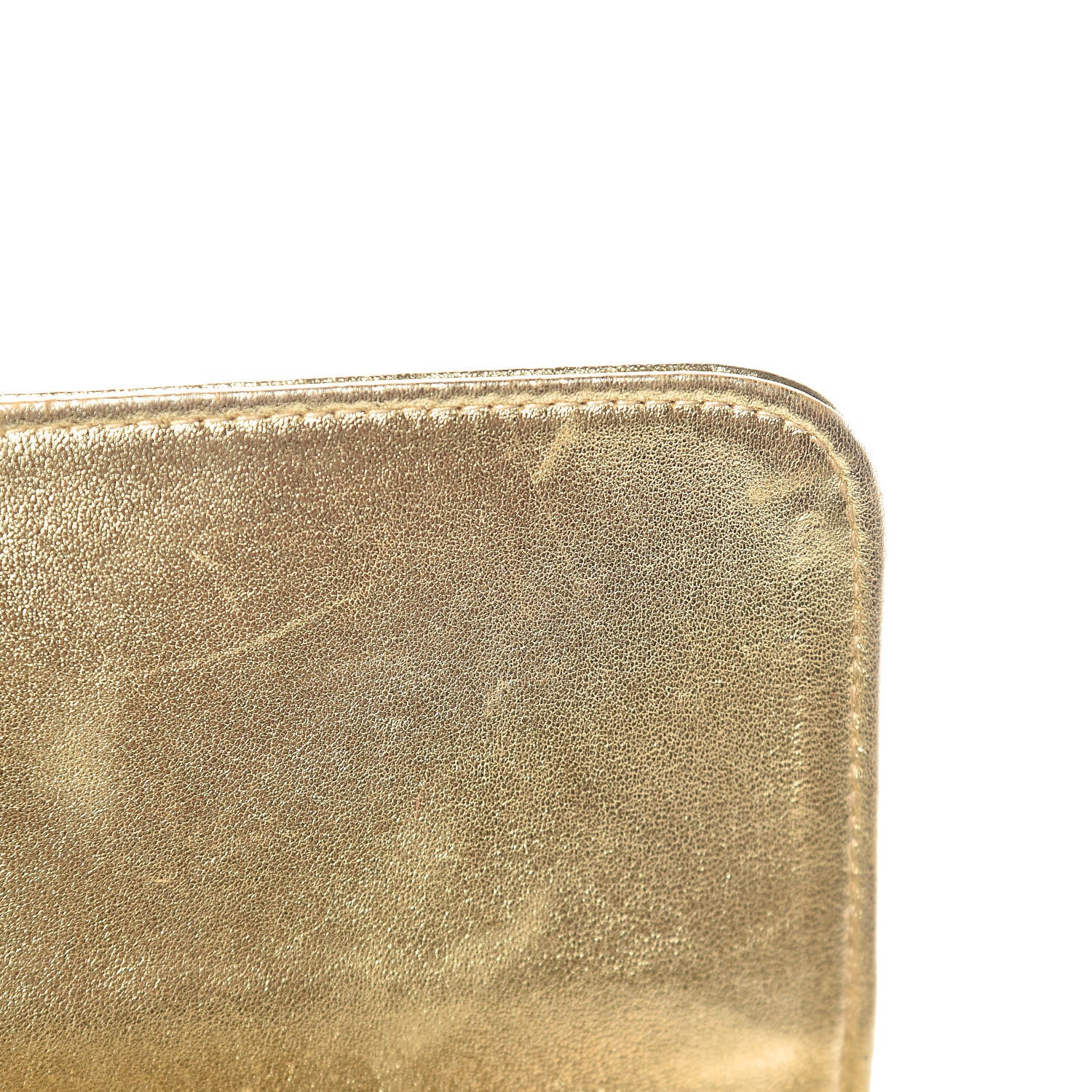 Chanel Lambskin Quilted Tassel Clutch Gold 11 of 15