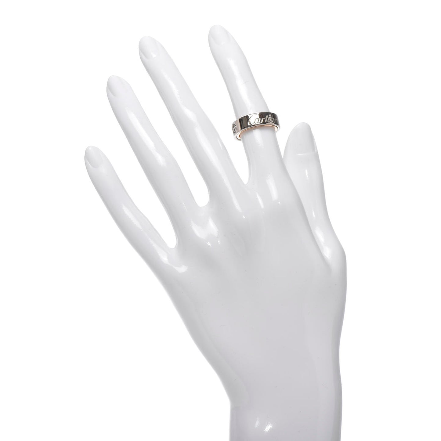 18K White Pink Gold 5.5mm Astro LOVE Ring 47 4