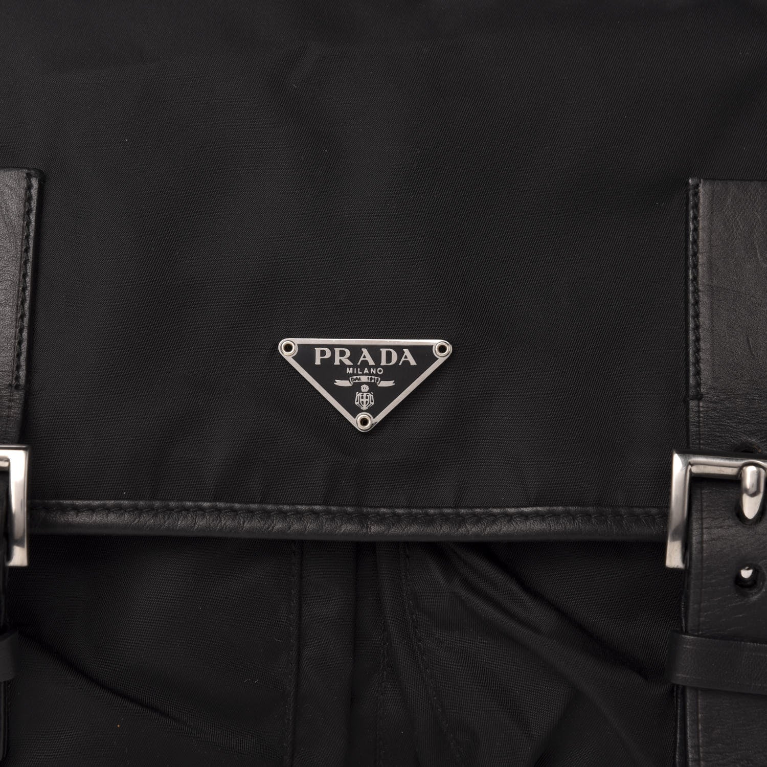 Prada Nylon Vela Messenger Bag Black 10 of 10