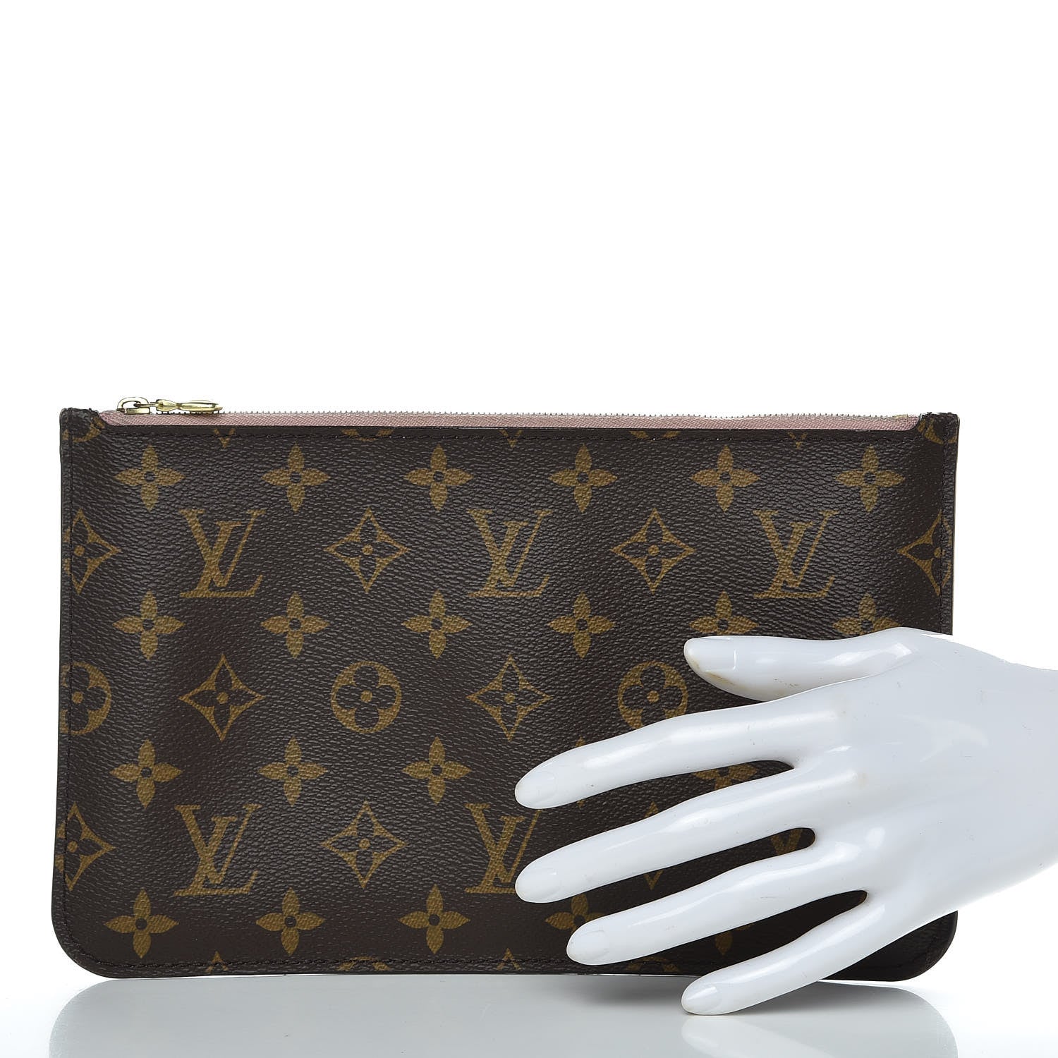Louis Vuitton Monogram Neverfull MM GM Pochette Rose Ballerine 2 of 13