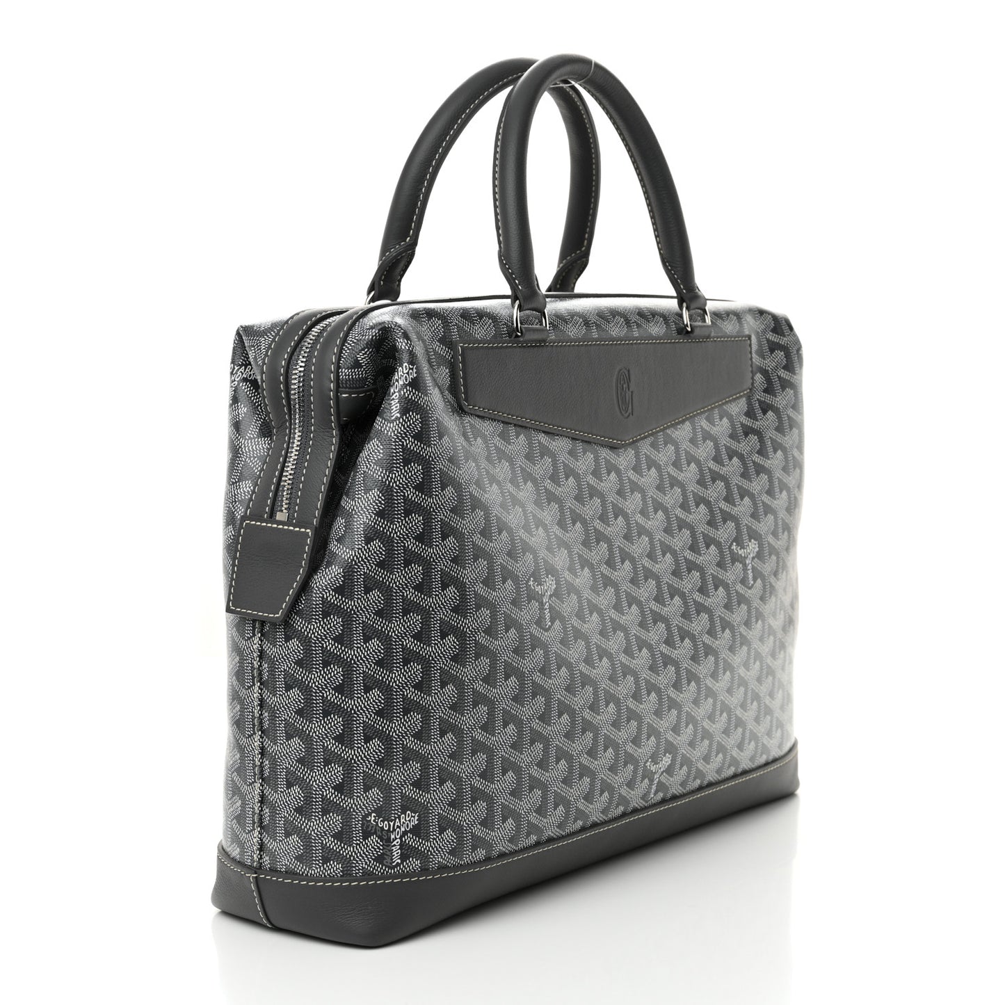 Goyardine Calfskin Cisalpin Document Case Grey