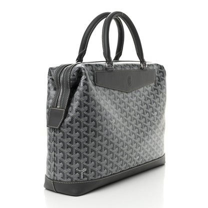 Goyard Goyardine Calfskin Cisalpin Document Case Grey 3 of 9