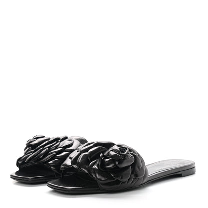 Valentino Garavani Nappa Atelier 03 Rose Edition Slide Sandals 38 Black 3 of 10