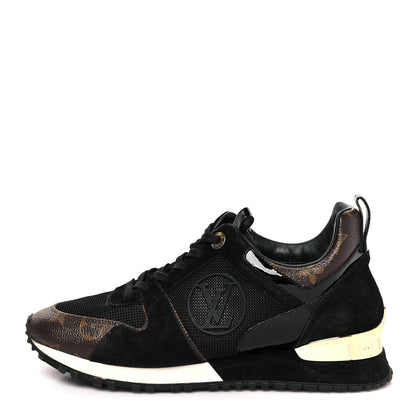 Louis Vuitton Suede Monogram Run Away Sneakers 36.5 Black 1 of 9