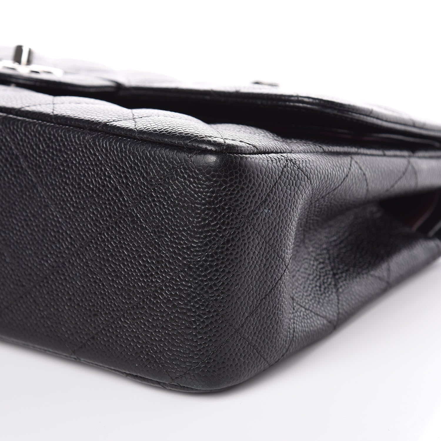 Chanel Caviar Quilted Jumbo Double Flap Black 8 of 12