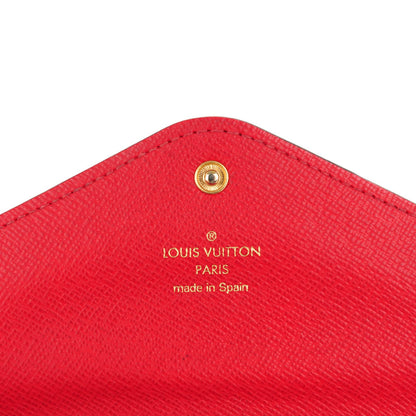 Louis Vuitton Damier Ebene Josephine Wallet Red 7 of 9