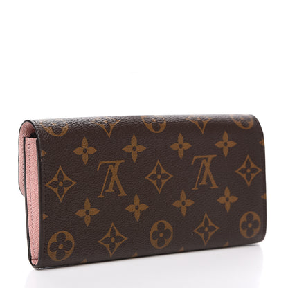 Louis Vuitton Monogram Emilie Wallet Rose Ballerine 2 of 6